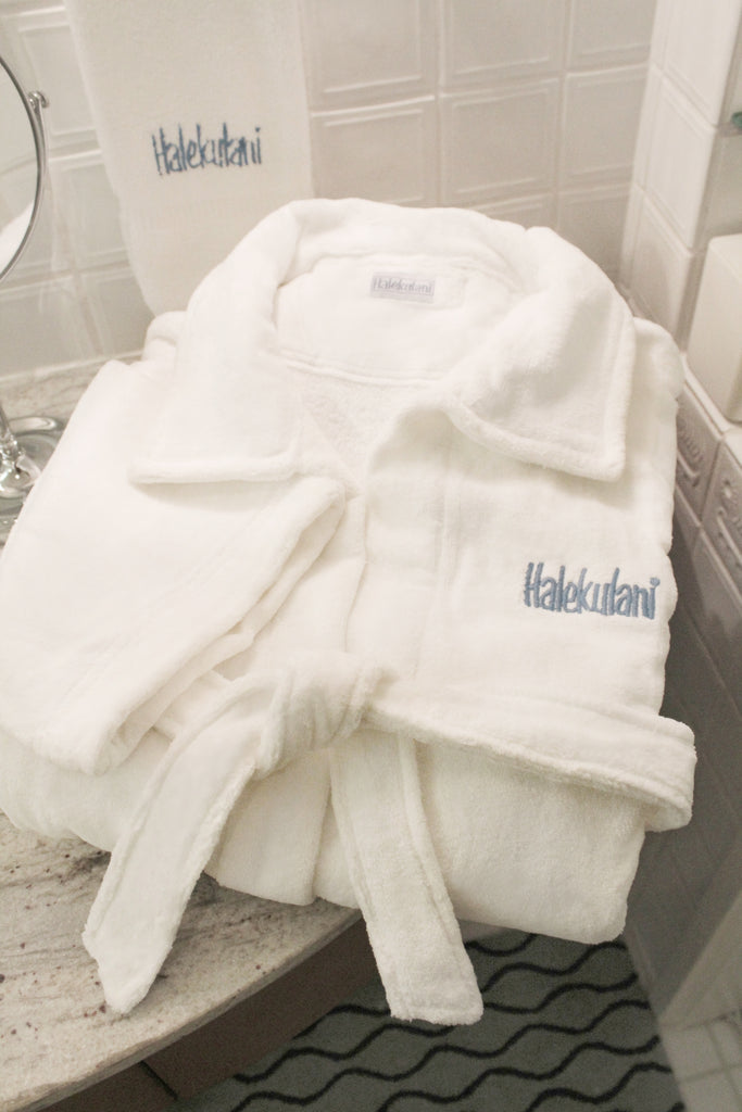 Halekulani Plush Logo Robe