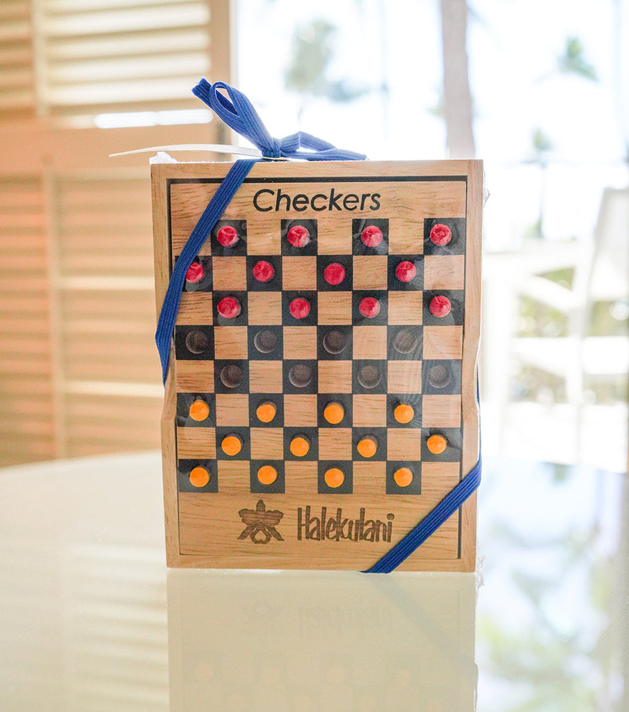 Checkers Game Board Travel Size
