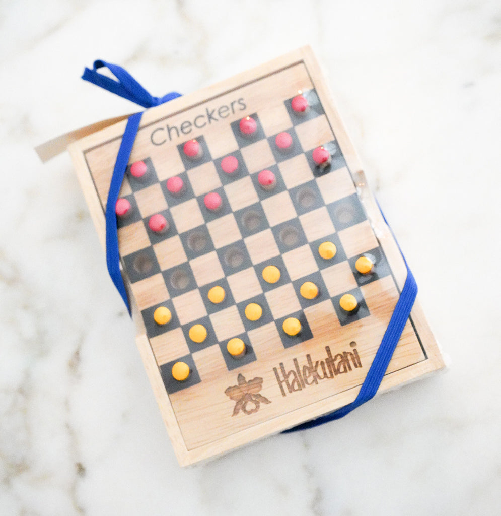 Checkers Game Board Travel Size
